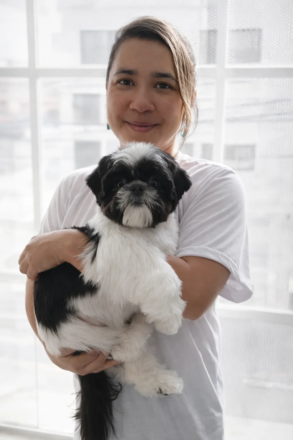 Michelle, mãe e co-fundadora da Nathy Pet House